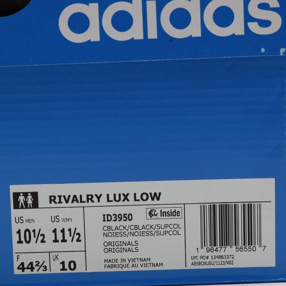 Adidas Originals Men\'s Leather‎ Rivalry Lux Low Shoes Black Size 10.5 main image 6